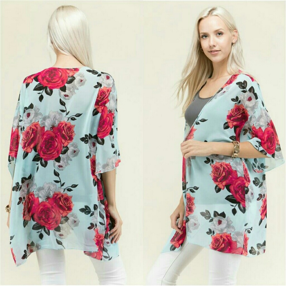Chiffon Floral Cardigan